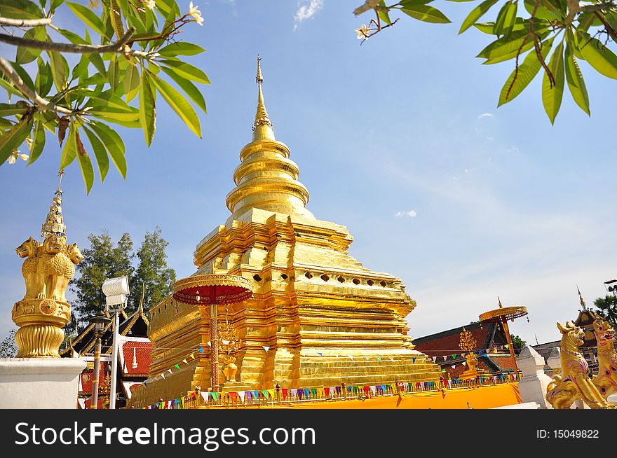 Wat Prathat Sri Jomthon,Chaingmai Thailand