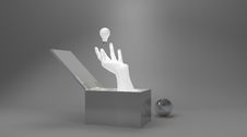 Idea Hand With Bulb Royalty Free Stock Images Idea Hand With Bulb Royalty Free Stock Images