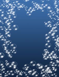 Underwater Bubbles Background Stock Photography
