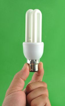 Saving Lamp Stock Photo
