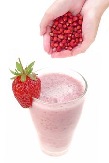 Healthy Drink Strawberry Milkshake Stock Photography Healthy Drink Strawberry Milkshake Stock Photography