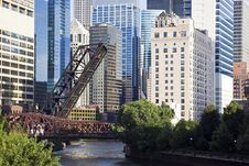Bridges On Chicago River Stock Images Bridges On Chicago River Stock Images