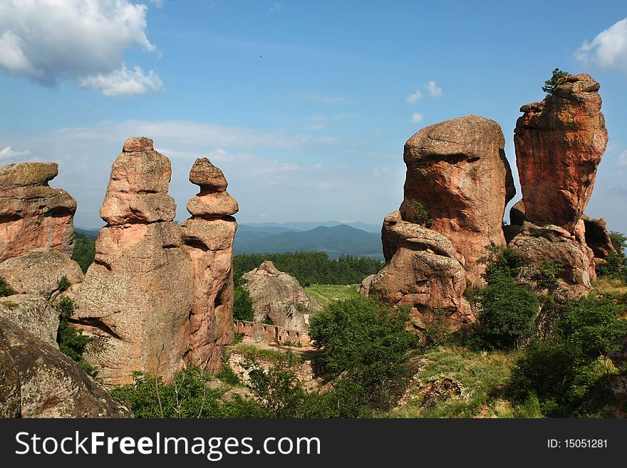 Belogradchik Rocks, unesco monument found in Bulgaria
