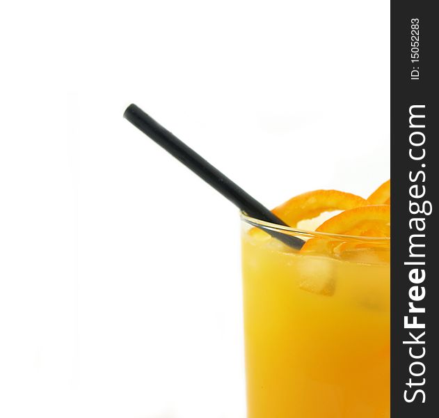 Studio photo of fresh orange juice