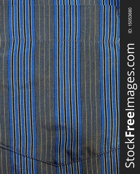 Blue Striped With Pocket