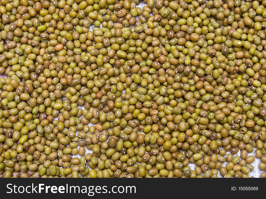 Green beans pattern, full background