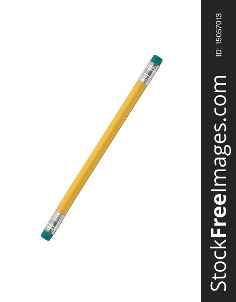 Pencil With Two Erasers