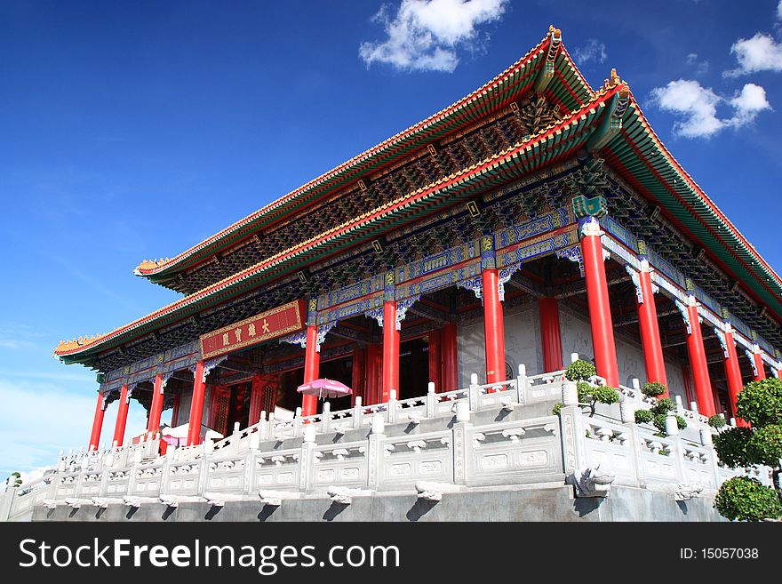 Mahayana Temple in Bang Bua Thong Thailand