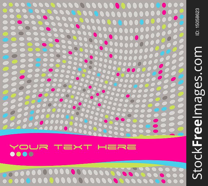 Digital background in bright colors, with dots