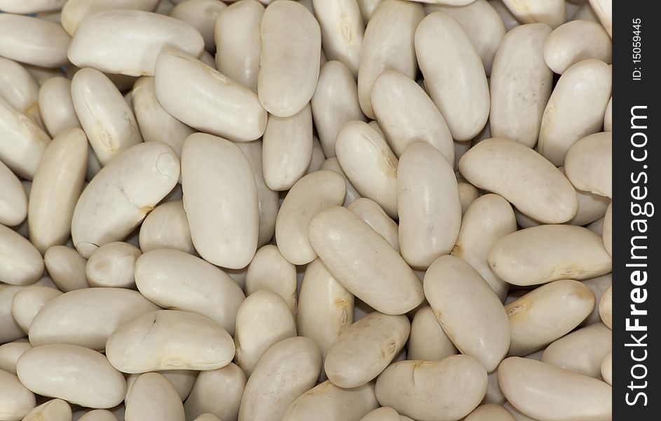 Close up view of cannellini beans