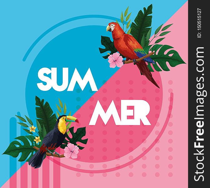 Hello Summer Poster Card