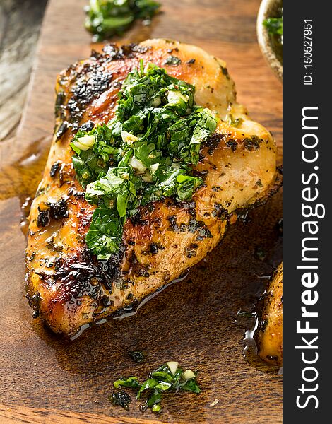 Homemade Grilled Chimichurri Chicken Breast