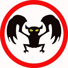 Bat Sign Royalty Free Stock Image