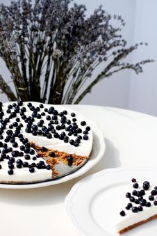 Blueberry Cheesecake Royalty Free Stock Images Blueberry Cheesecake Royalty Free Stock Images