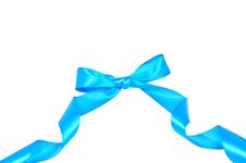 Blue Bow Royalty Free Stock Photos Blue Bow Royalty Free Stock Photos