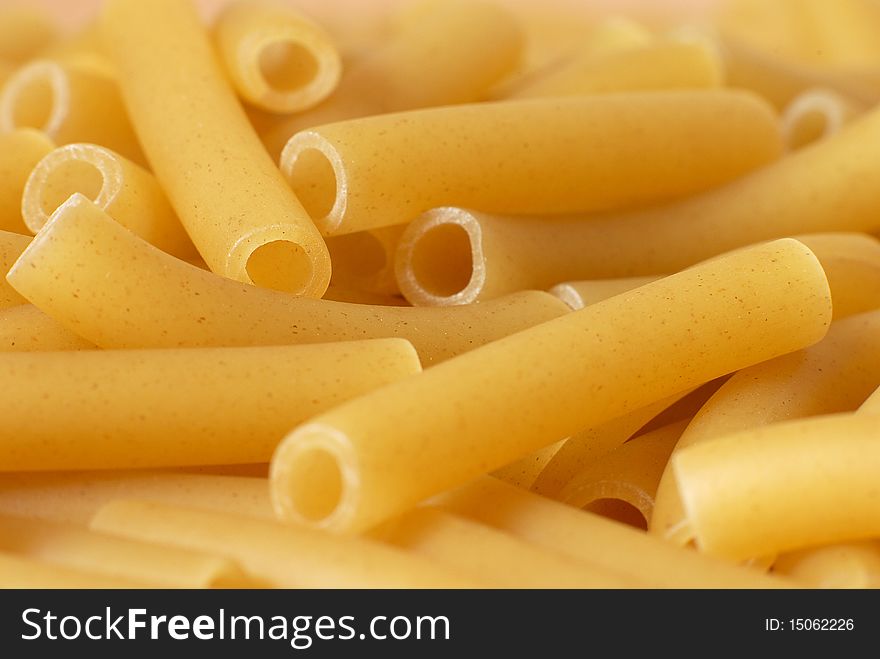 Close up of macaroni to show texture