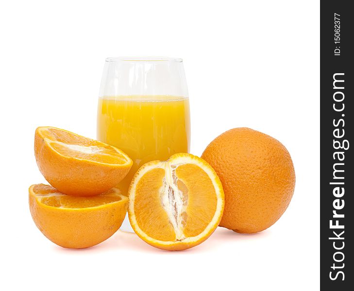 Glass of orange juice