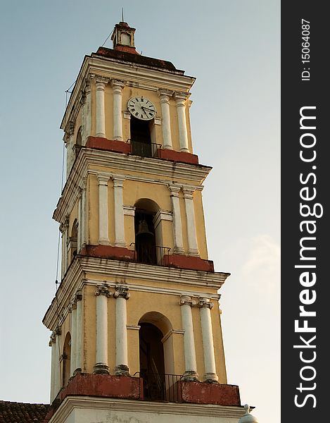 The bell tower of the Iglesia Mayor de Remedios, in Cuba. The bell tower of the Iglesia Mayor de Remedios, in Cuba.