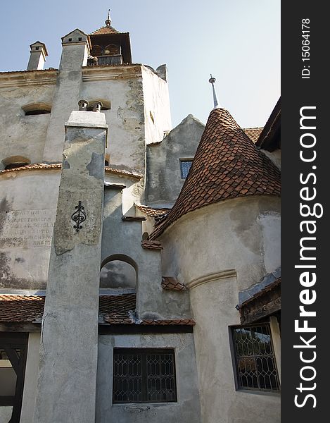 Section of Bran Castle (also know as Dracula Castle) in Romania. Section of Bran Castle (also know as Dracula Castle) in Romania.