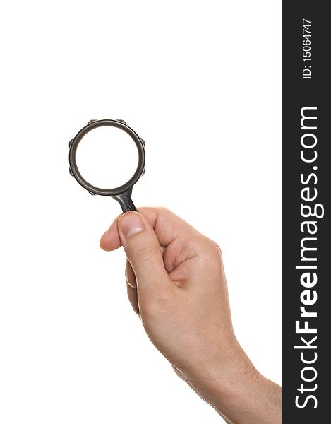 Hand With A Magnifying Glass