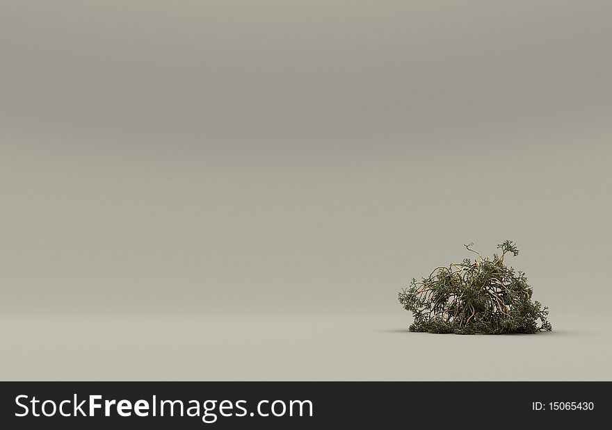 3D Image of isolated fantasy tree