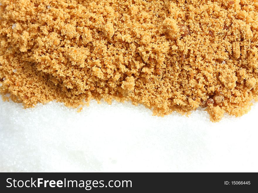 Brown Suger And Granulated Sugar