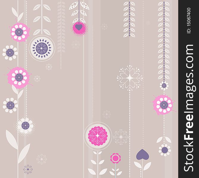 Floral style background  illustration vector. Floral style background  illustration vector