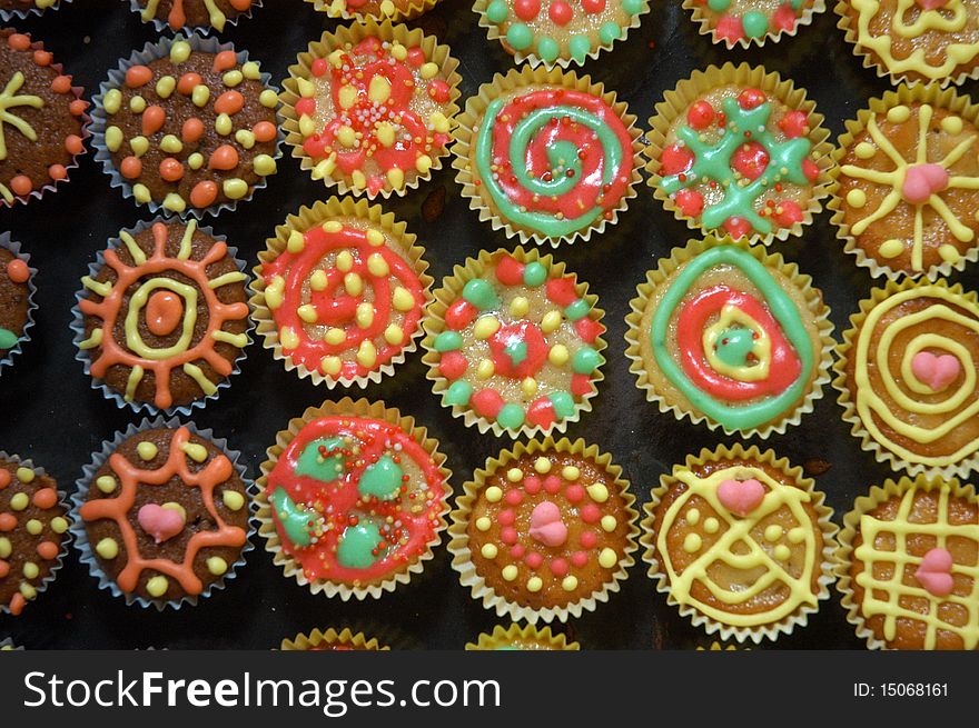 Home made delicious colorful sweets