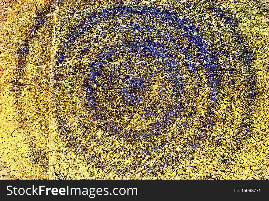 Blue Yellow spiral design for backgrounds. Blue Yellow spiral design for backgrounds