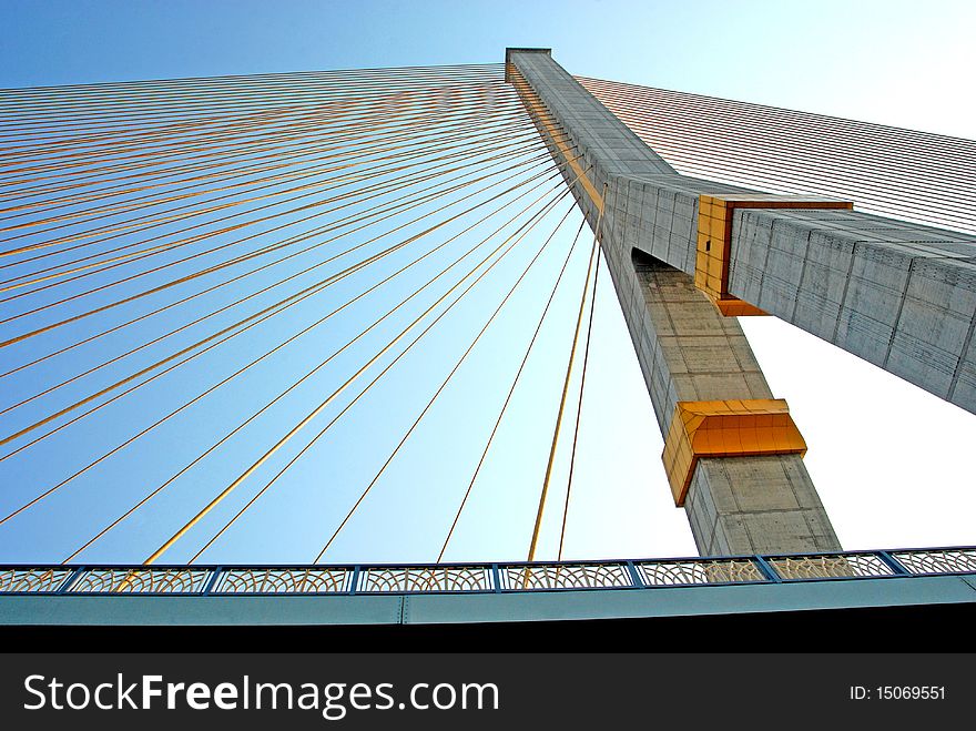 Rama 8 Bridge in bangkok thailand. Rama 8 Bridge in bangkok thailand