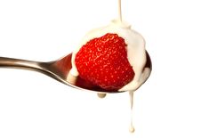 Strawberry And Cream Royalty Free Stock Images Strawberry And Cream Royalty Free Stock Images