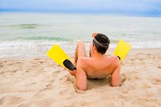 Beach Flippers Stock Photos Beach Flippers Stock Photos
