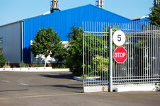 Open Metal Gate Stock Photos Open Metal Gate Stock Photos