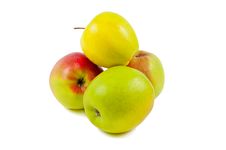 Apples Isolated On A White. Royalty Free Stock Images