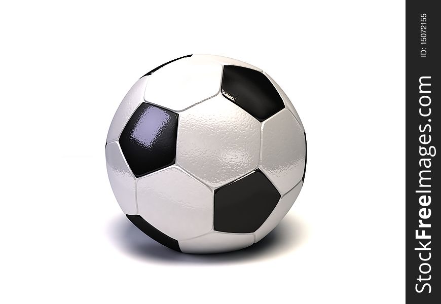 Football isolated on a white. Football isolated on a white