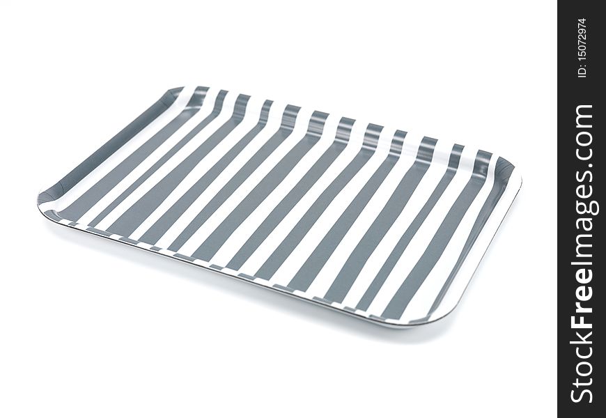 A serving tray isolated against a white background