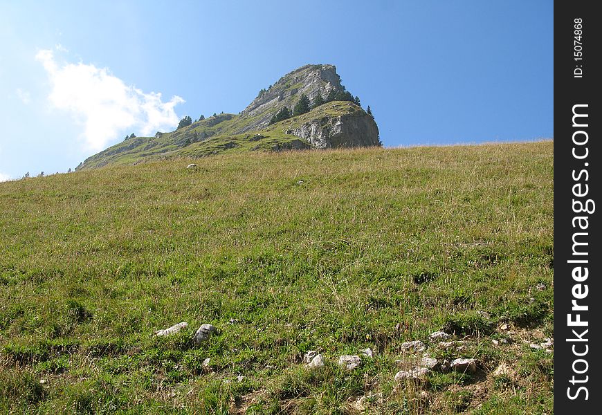 Protected natural site of vacheresse, collar of floray, in the department of high Savoy, France. Protected natural site of vacheresse, collar of floray, in the department of high Savoy, France