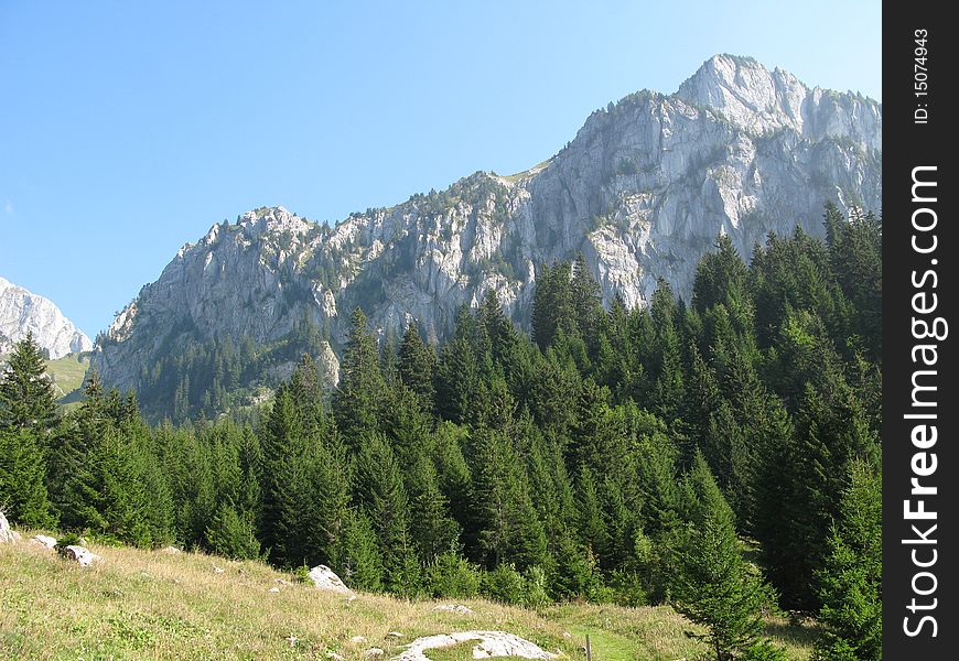 Protected natural site of vacheresse, collar of floray, in the department of high Savoy, France. Protected natural site of vacheresse, collar of floray, in the department of high Savoy, France