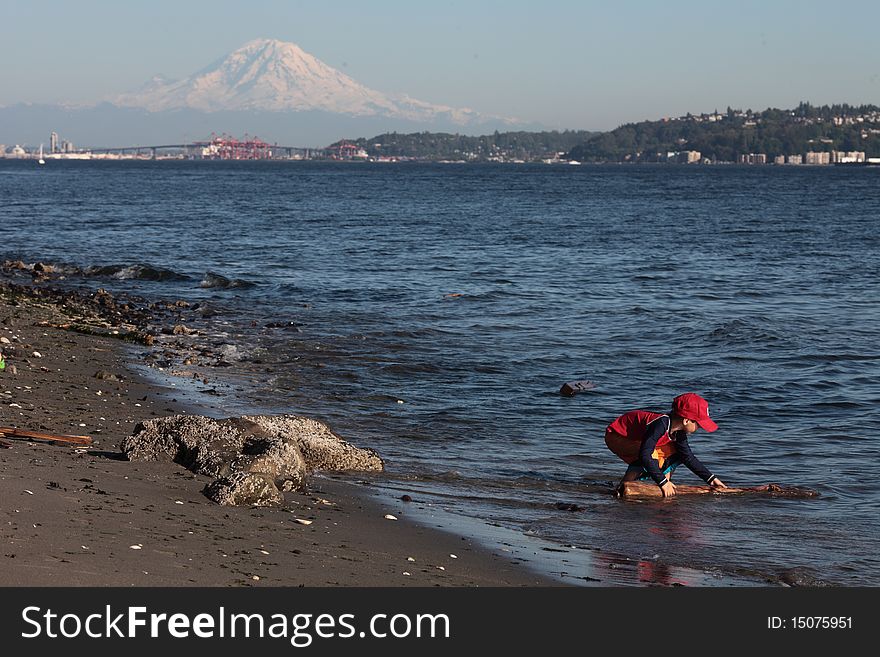 Boy On A Beach