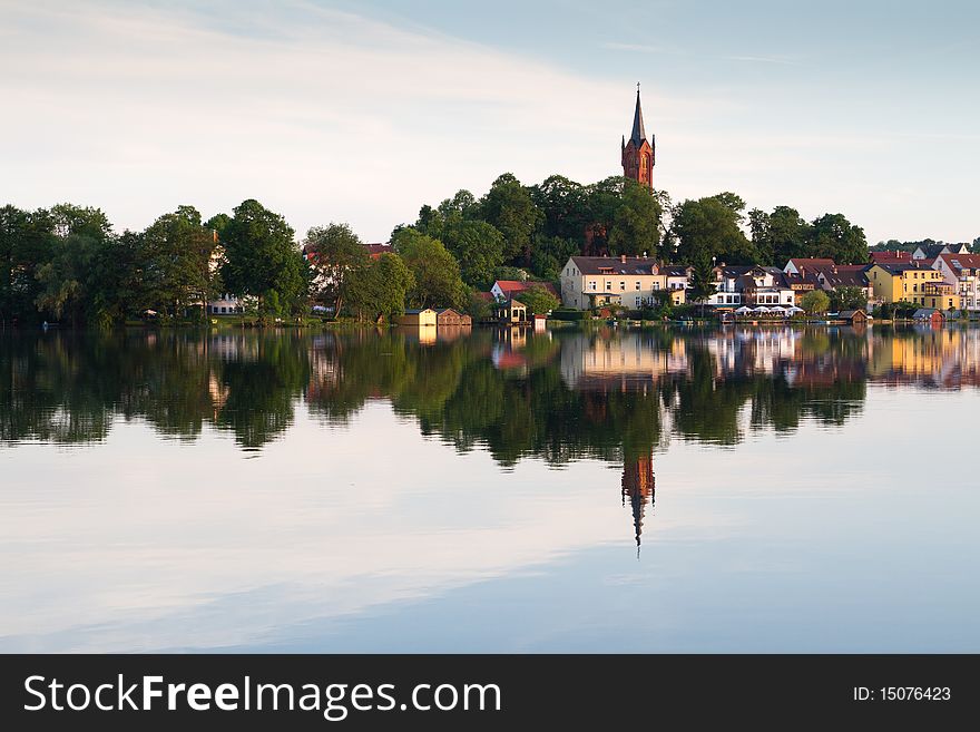 Feldberg lake view landscape at sunset. Feldberg lake view landscape at sunset