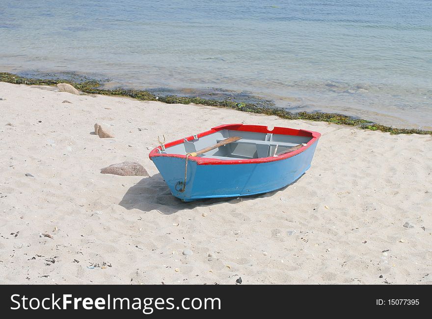 Rowing boat on a beach