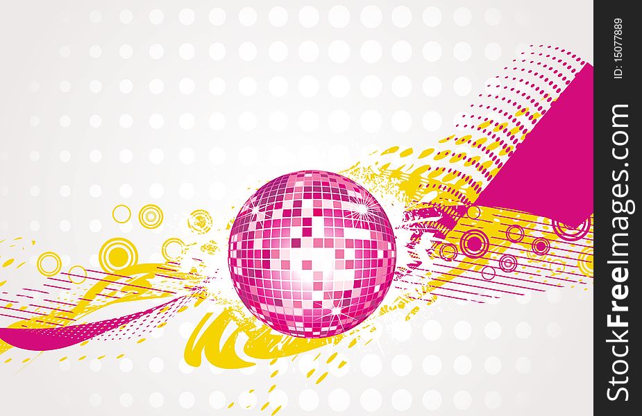 Abstract Disco-ball Background