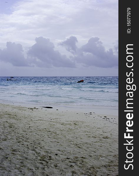 Beach and nice sky and clouds. Beach and nice sky and clouds