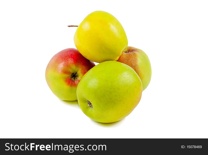Apples isolated on a white.