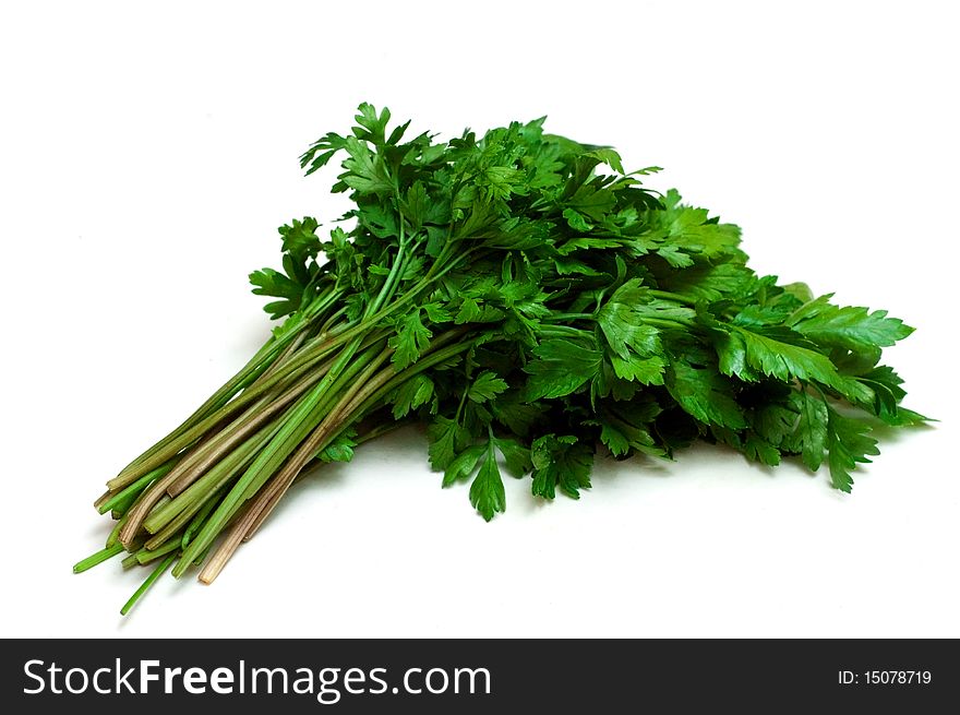 Fresh parsley isotated on a white background