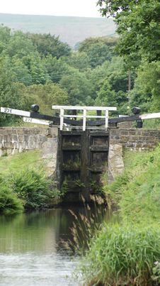 Canal Lock Royalty Free Stock Image Canal Lock Royalty Free Stock Image