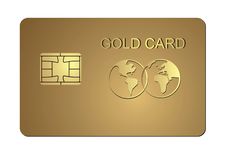 Gold Card Royalty Free Stock Image Gold Card Royalty Free Stock Image