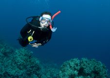 Male Scuba Diver Royalty Free Stock Photos Male Scuba Diver Royalty Free Stock Photos