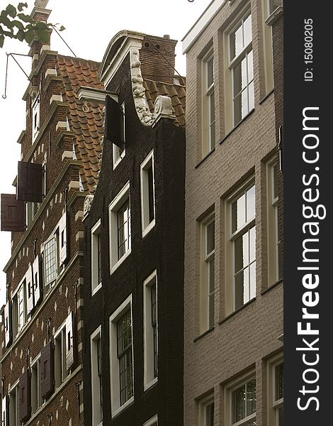 Capture of a houses structure in Amsterdam Netherlands. Capture of a houses structure in Amsterdam Netherlands