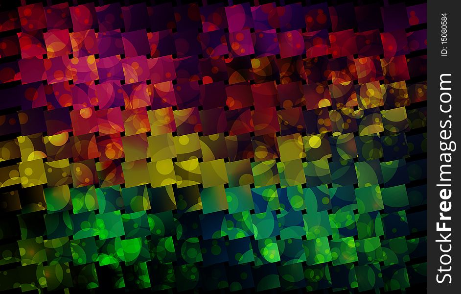 Abstract background from coloured sqares